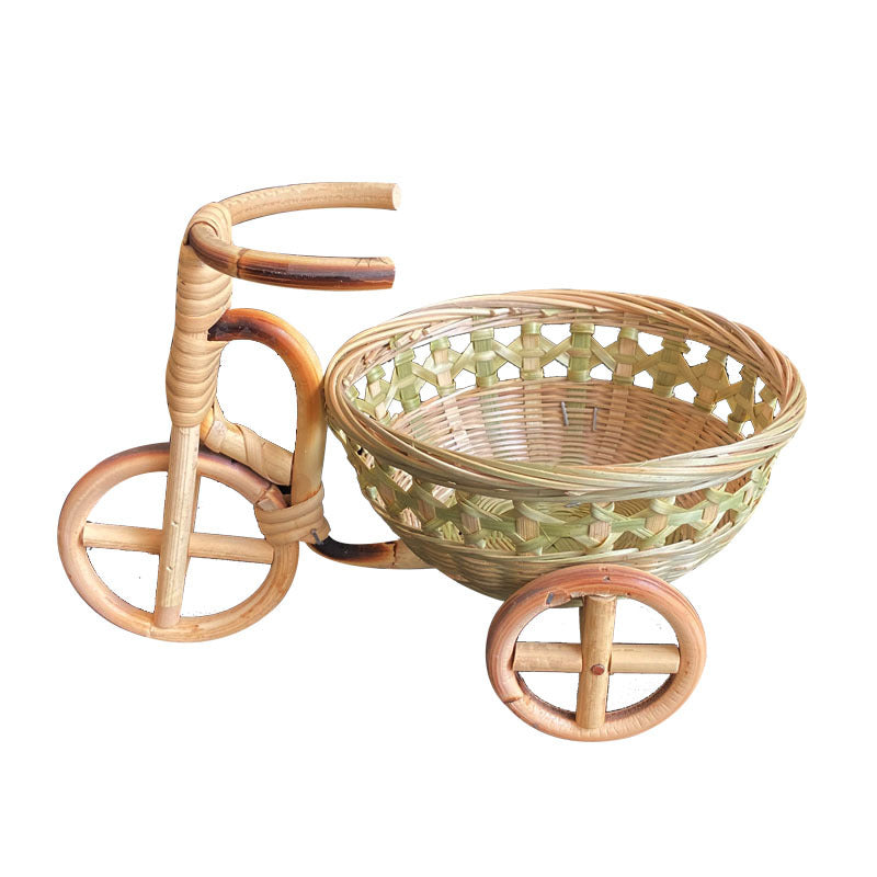 Bamboo Handmade Mini Tricycle Art Crafts Decorations