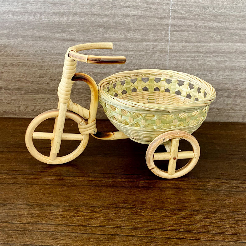 Bamboo Handmade Mini Tricycle Art Crafts Decorations