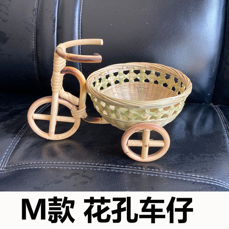 Bamboo Handmade Mini Tricycle Art Crafts Decorations