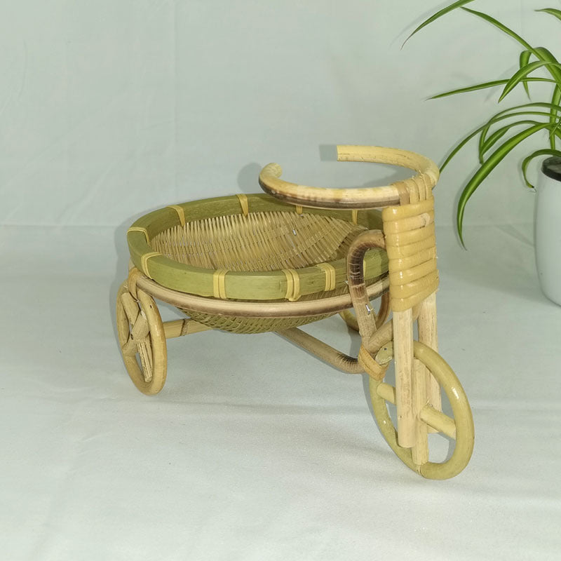 Bamboo Handmade Mini Tricycle Art Crafts Decorations