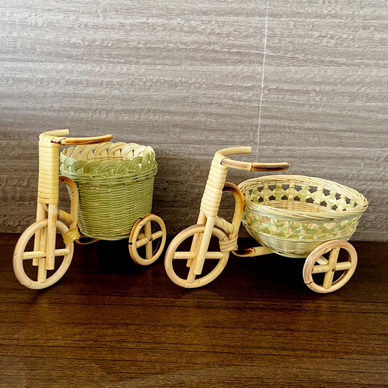 Bamboo Handmade Mini Tricycle Art Crafts Decorations