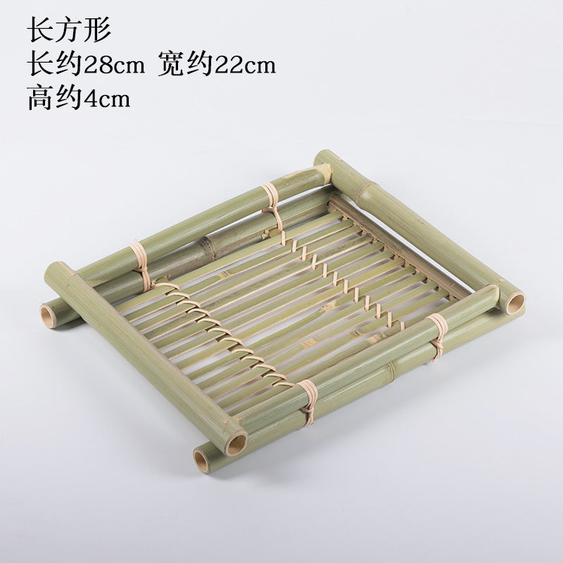 Handmade Bamboo Products Bamboo Sieve Bamboo Basket Storage Basket Fruit Plate Snack Tray Household Weaving round Winnowing Fan